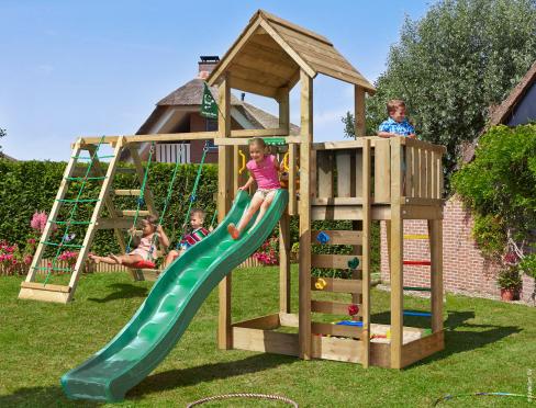 Kids Playtower with Climb Module • Mansion 2-Climb 